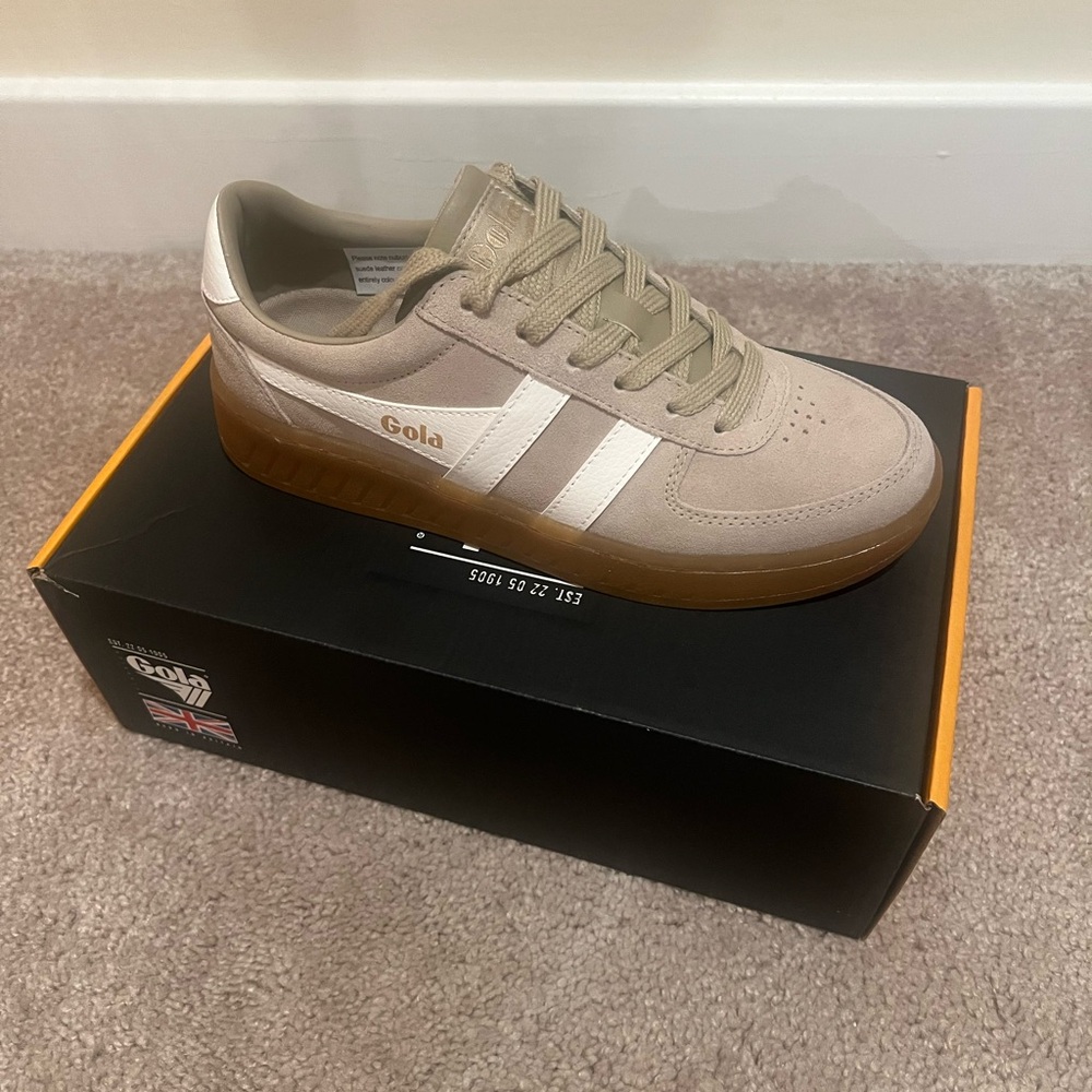 Gola Tan and White Women's Sneakers